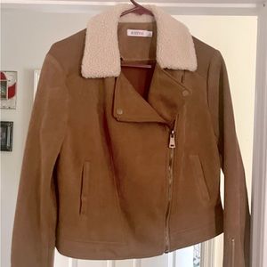 Suede & Faux Shearling Coat/Jacket